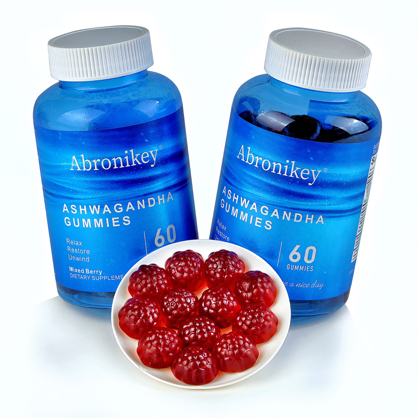 Ashwagandha Gummies: Mixed Berry Dietary Supplement