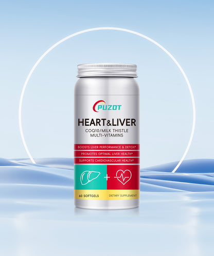 Puzot Heart &Liver Coq10/Milk Thistle Multi-Vitamins