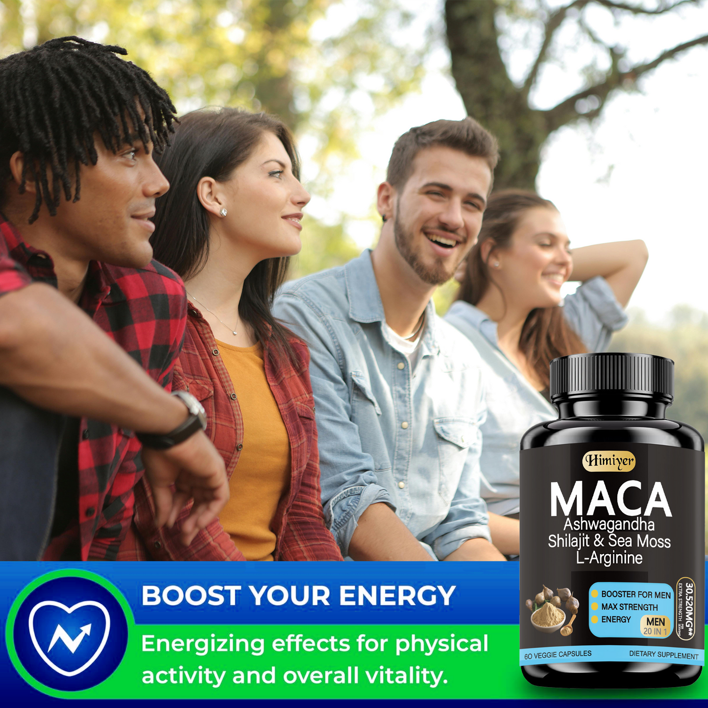 Maca & Ashwagandha Power Blend with Sea Moss