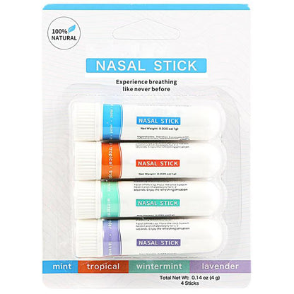 Nasal Stick (4-Pack) - Multi-Flavor Variety for Refreshing Relief