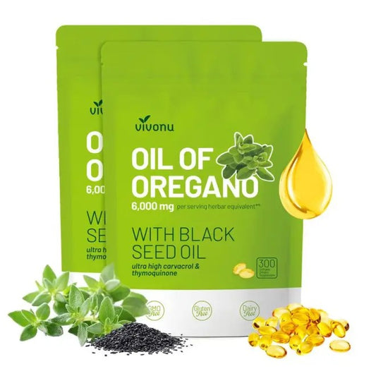 Oil of Oregano & black Seed Oil 300 Capsules | Antioxidants & Nutritional Supplements