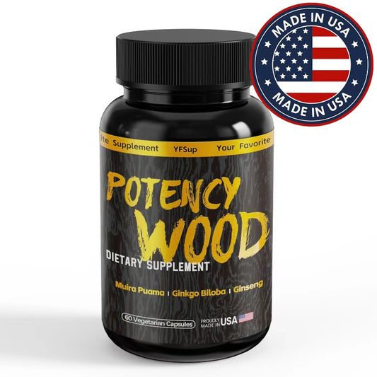 Potency Wood Ginseng Ashwagandha Capsules: Boost Energy & Support Wellness