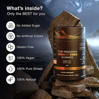 Pure Himalayan Shilajit Gold Gummies