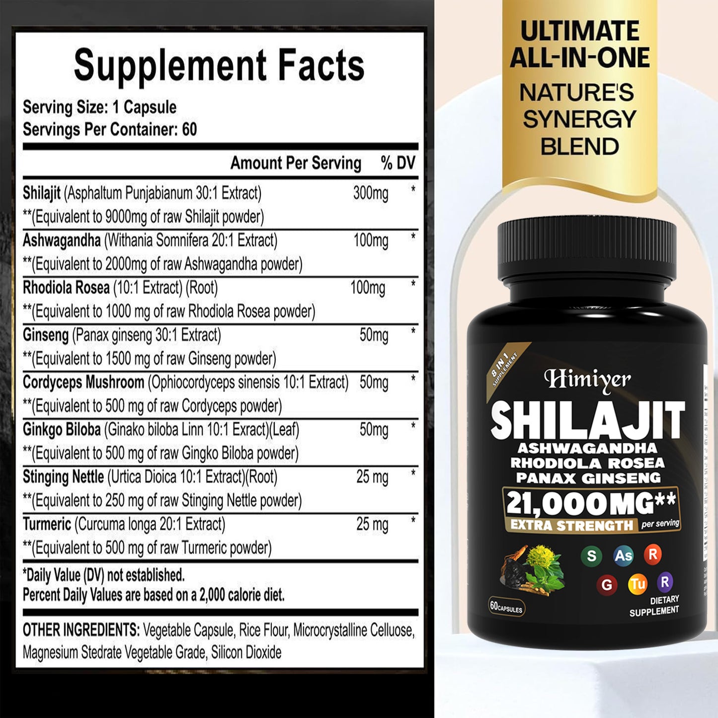 Shilajit & Ashwagandha Herbal Power Blend