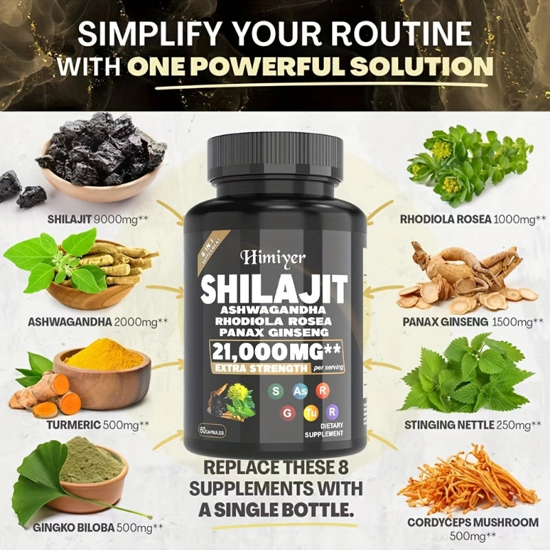 Shilajit & Ashwagandha Herbal Power Blend